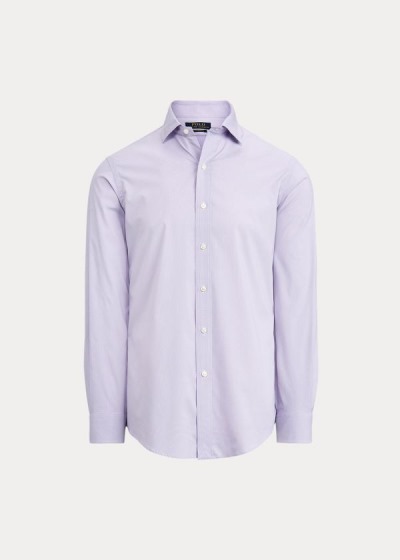 Camisa Ralph Lauren Hombre Morados Claro / Blancos - Performance Stretch - TENLS6483